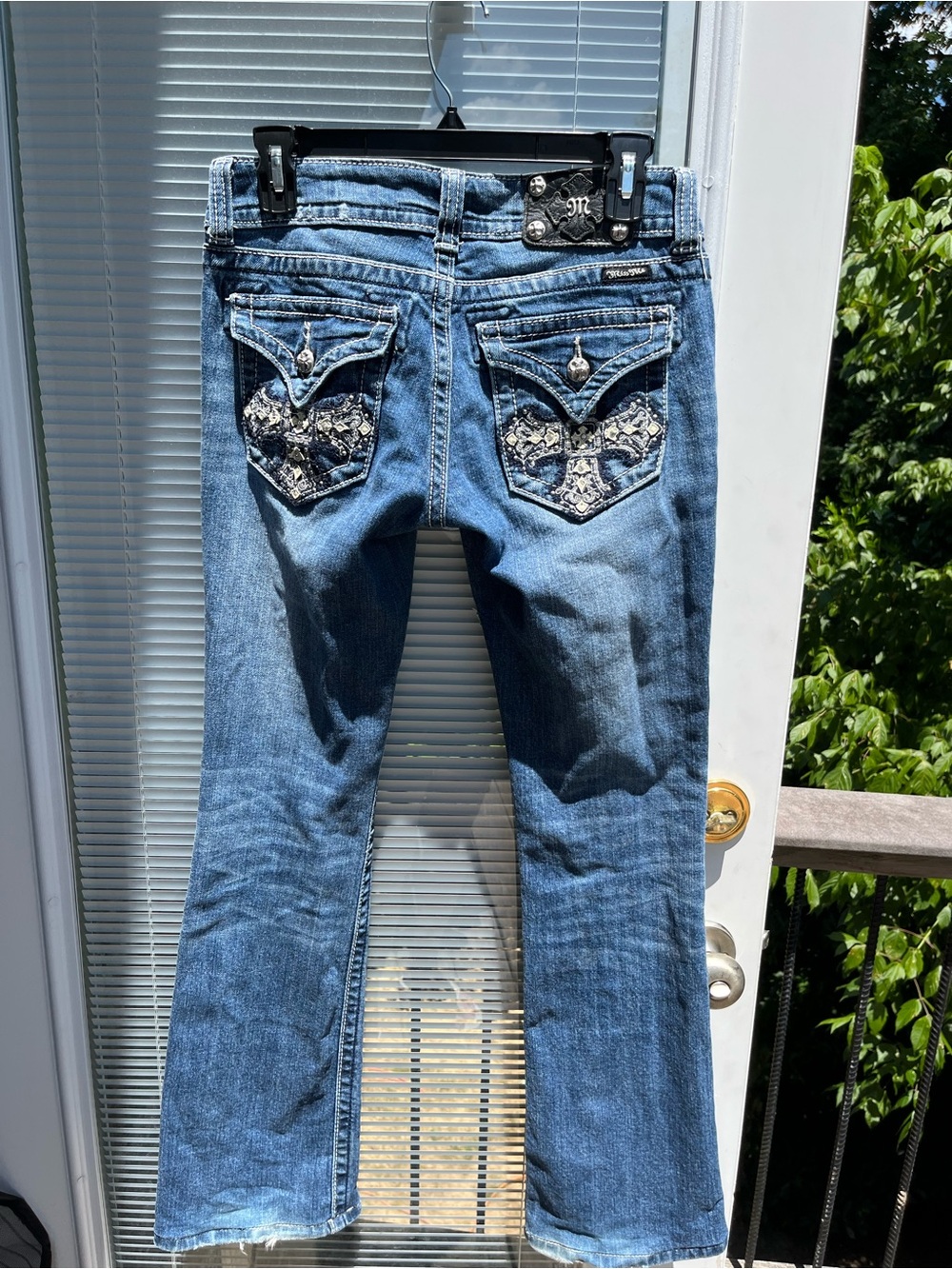Miss Me Medium Blue Embellished Bootcut Jeans